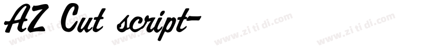 AZ Cut script字体转换